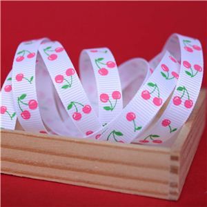 Cherry Pick Ribbons - 10mm White